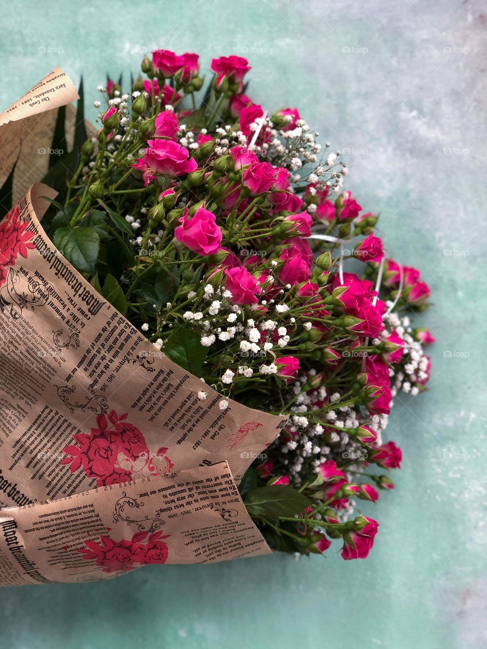 Bouquet of little pink roses 