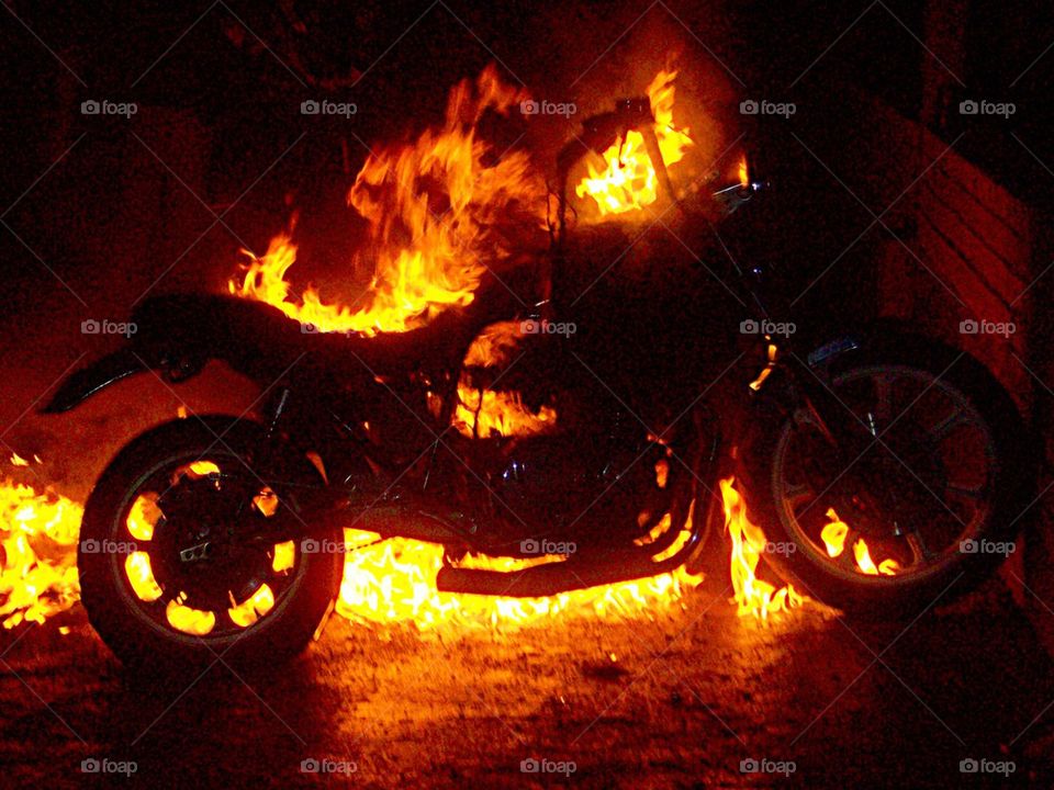 Bike and fire
