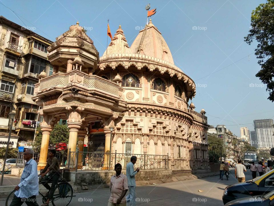 old Hindu temple in city