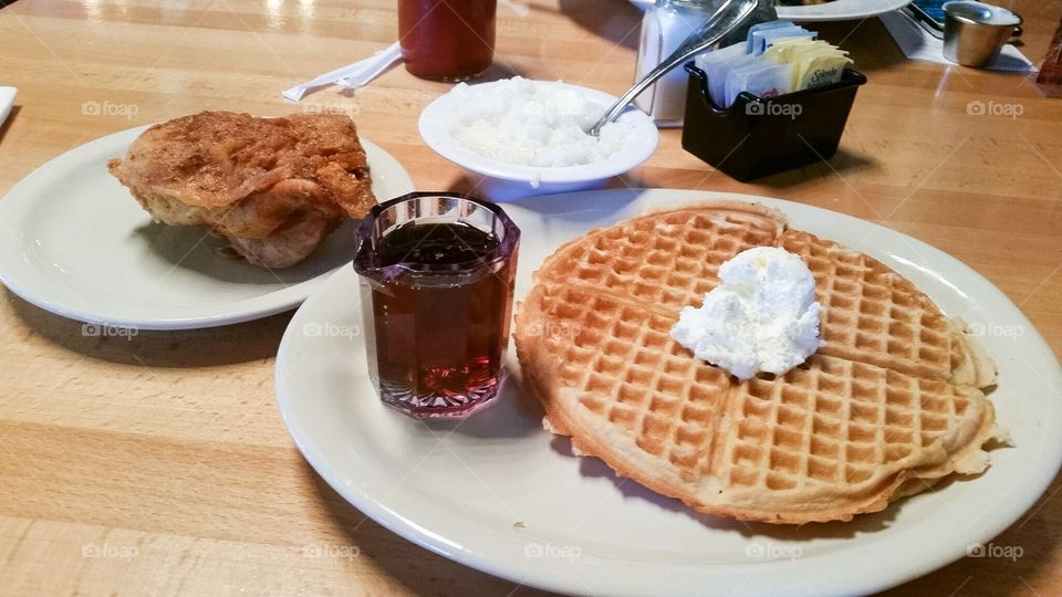 Chicken and waffles 