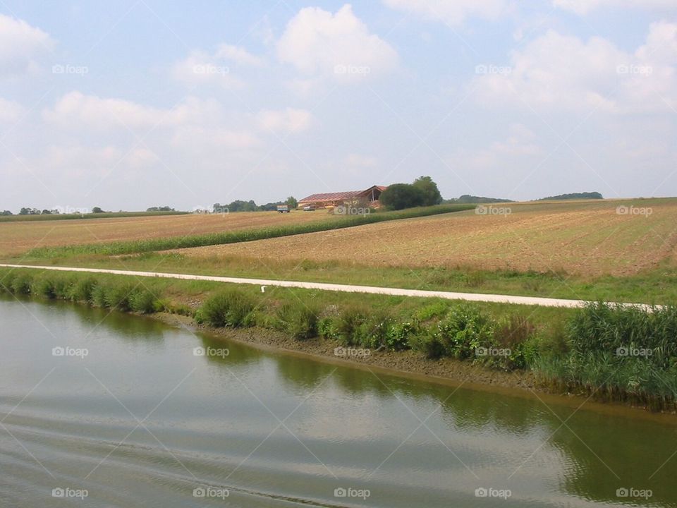 River Reflection in Germany