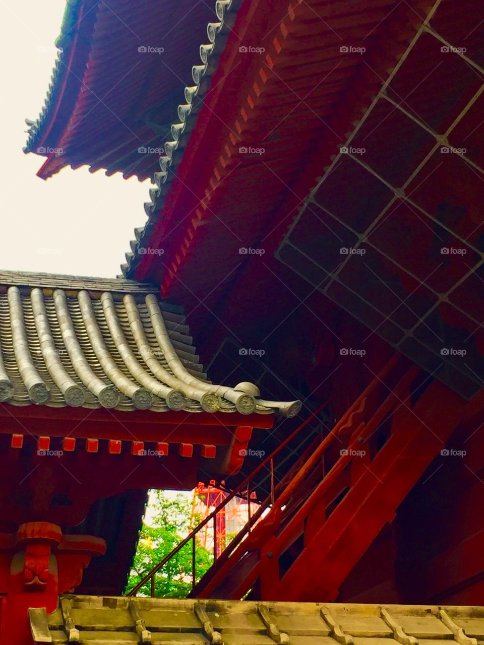 Angles.  The Chief Temple of Jodo. Tokyo, Japan