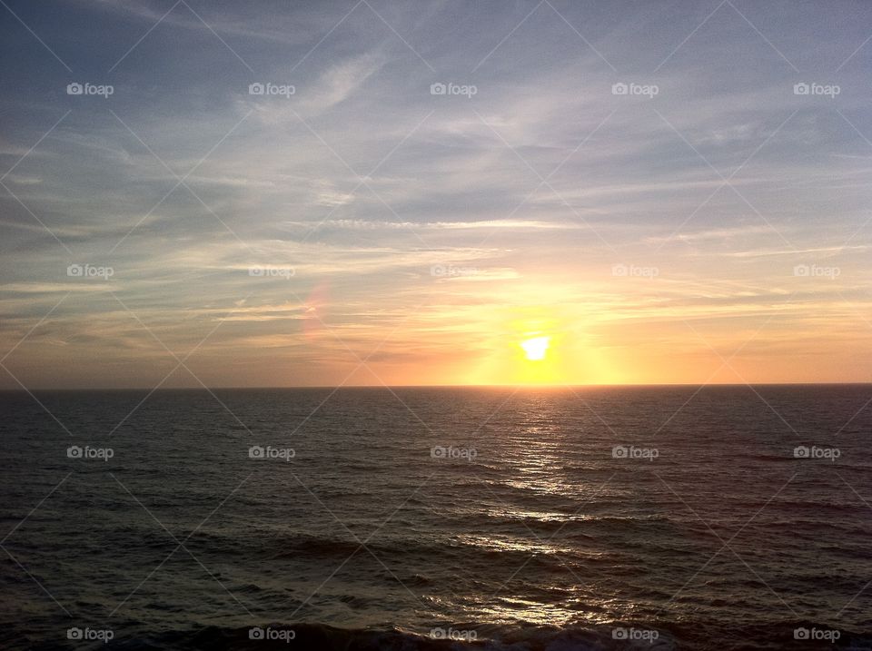 Sunday . Sunday sunset in magoito. Sintra area. Portugal
