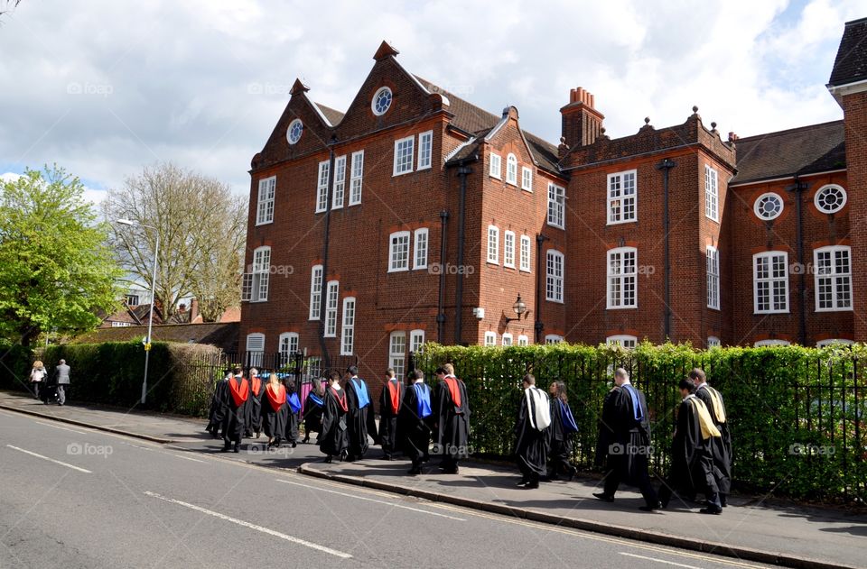 Graduation ceremony in Cambridge 