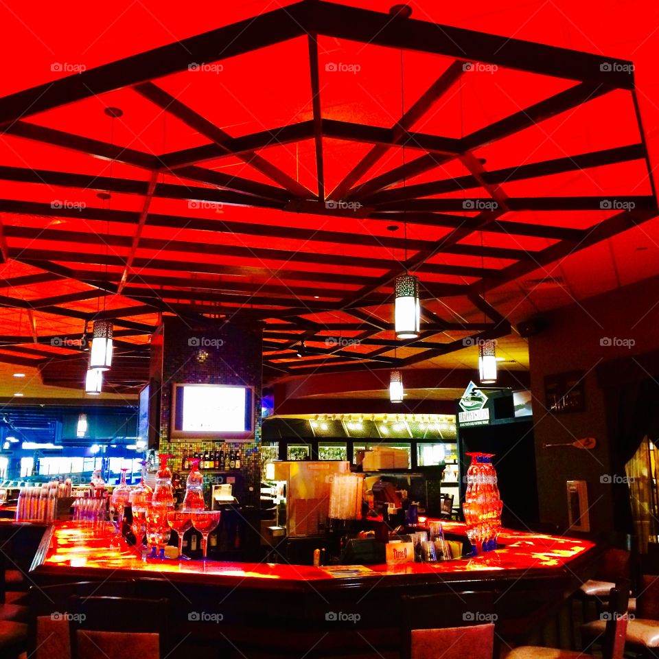 Red flame bar
