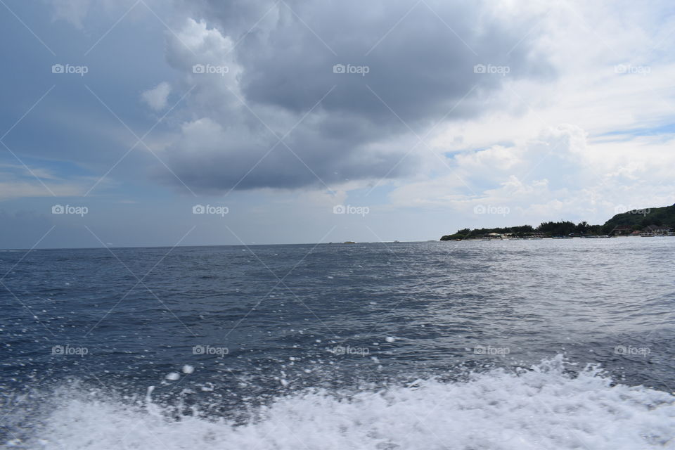 natural landscape at beach of lombok