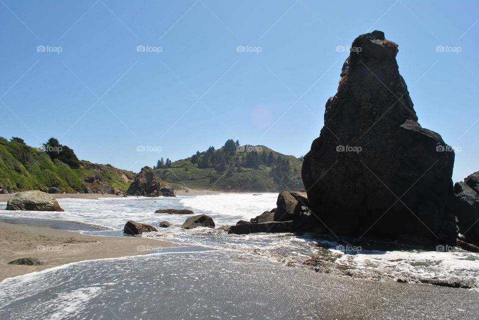 Cliffs and beach