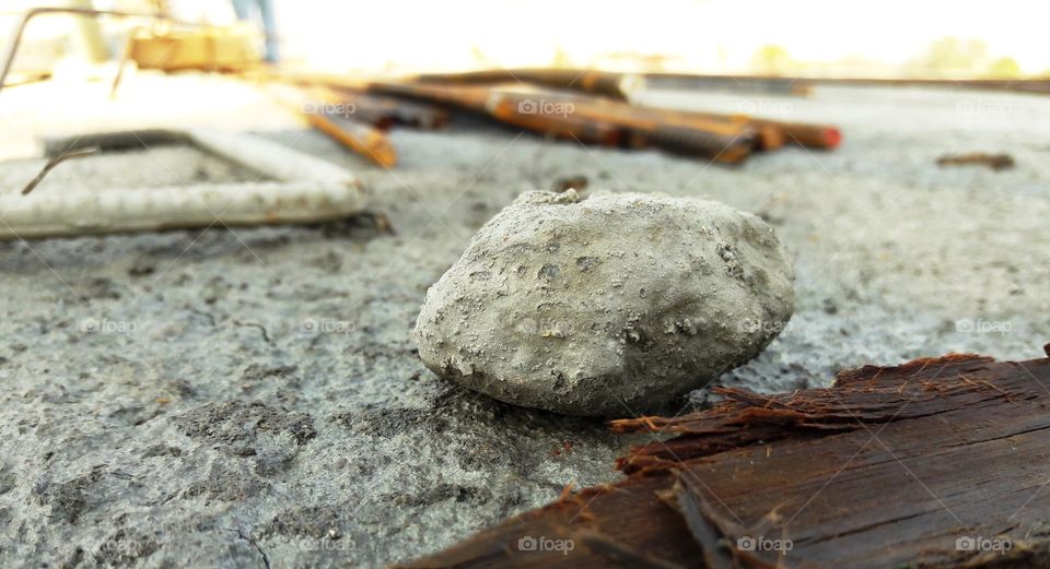 Close-up of wet stone