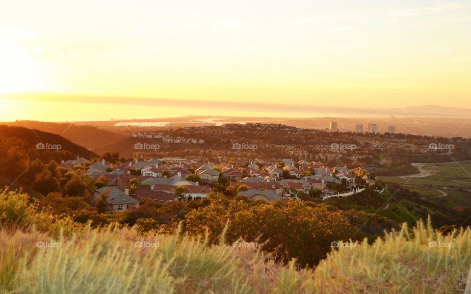 Sunset in Newport Beach Pelican hill