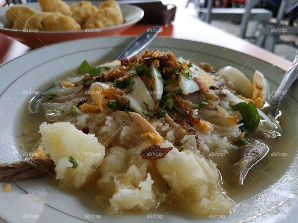 Perkedel Nasi Sop Banjar Kalimantan Selatan Indonesian Taste