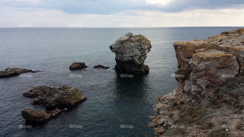 seascape with rocks