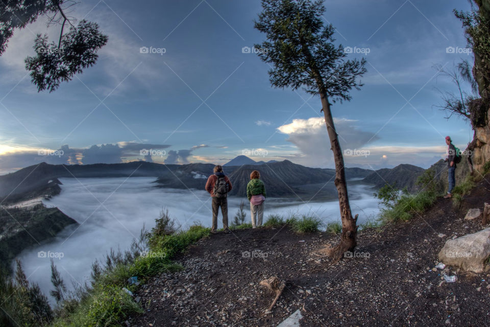 Looking out over bromo