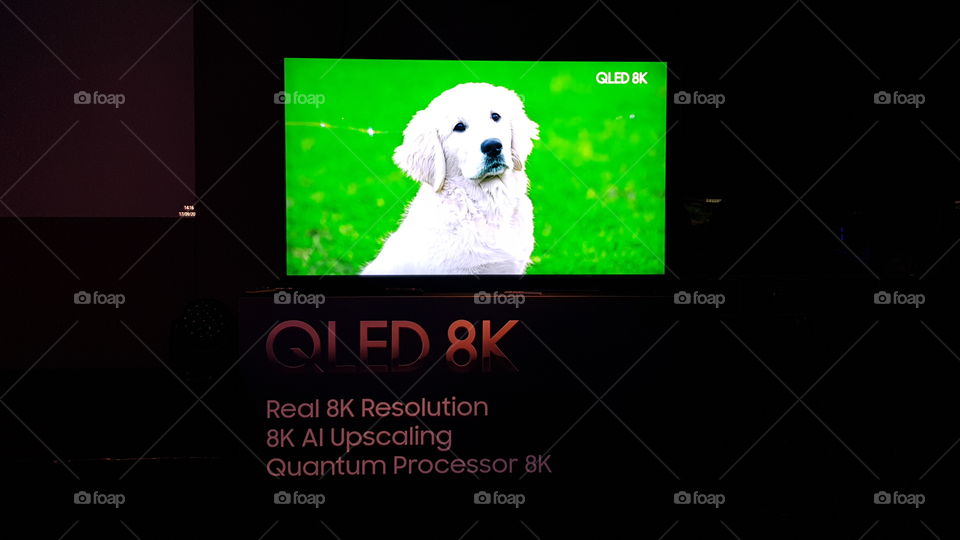 Samsung premium 8K Television AI upscaling Quantum processor