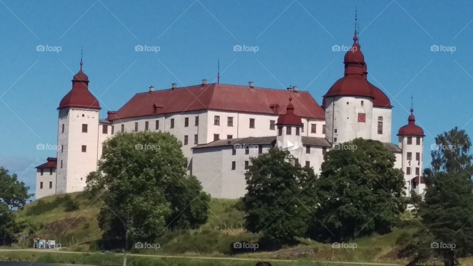 Läckö Slott, medieval castle on the shores of Vänern lake, Sweden 