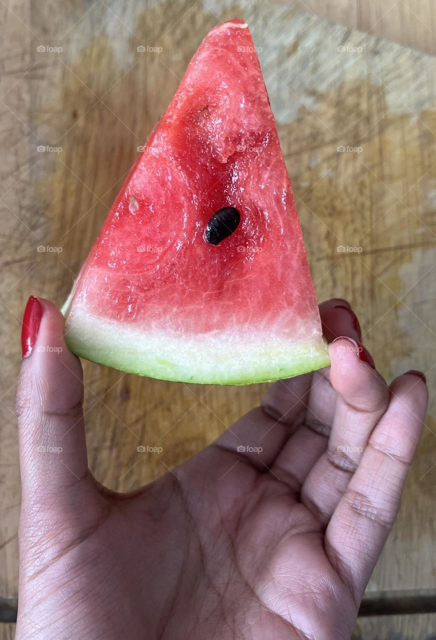 A really refresh watermelon slices 