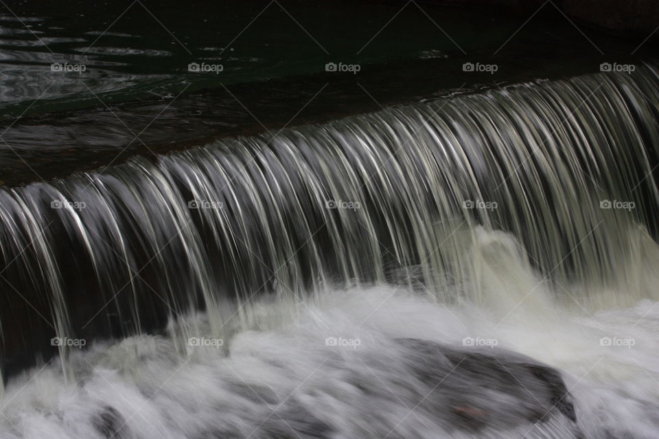 water flowing through a canal