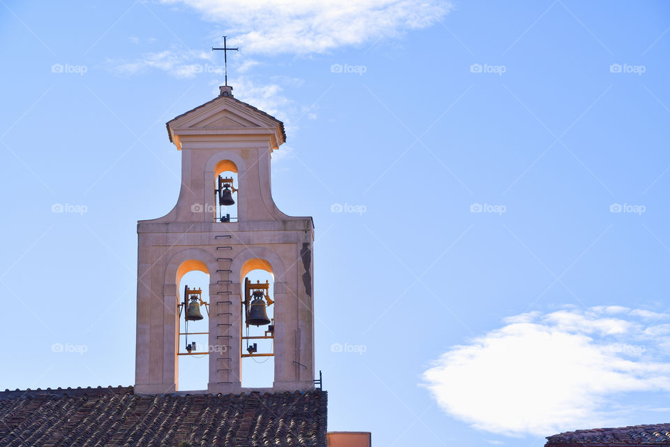 Church Belfry In Rome, Italy