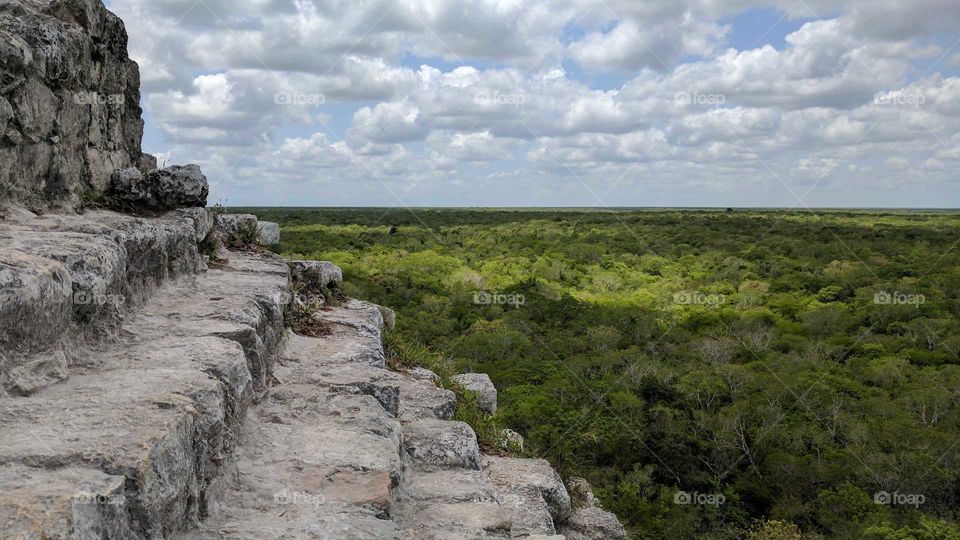 Nohoch Mul Pyramid in Coba, Mexico