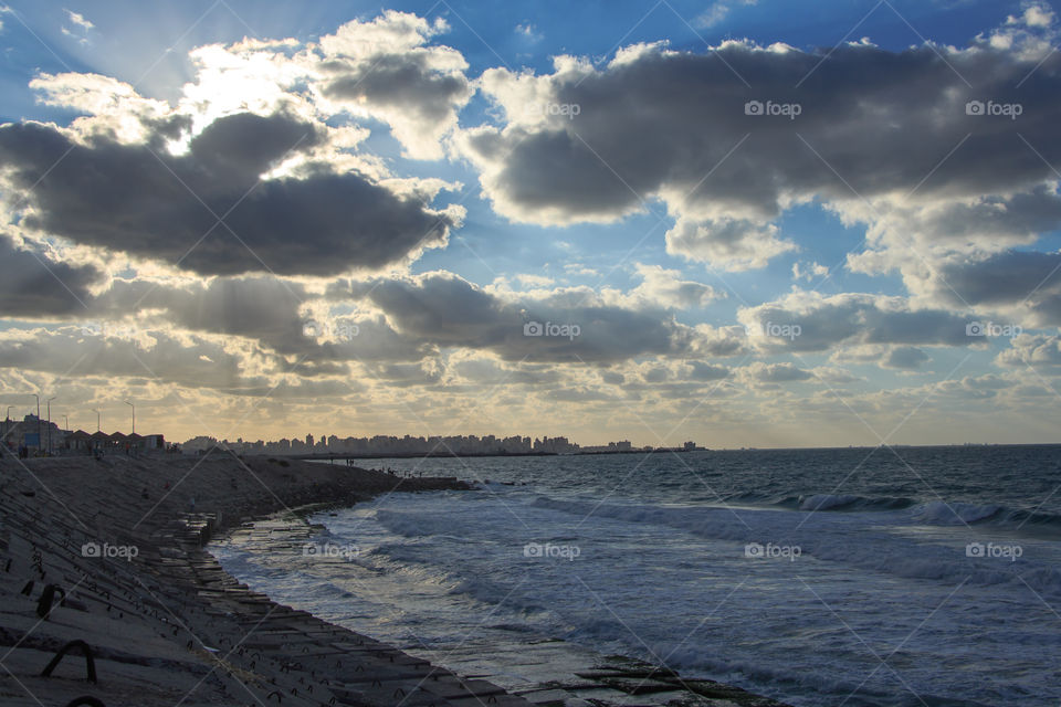 Sunset in Alexandria Egypt