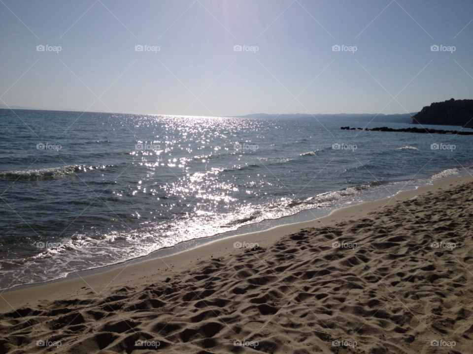 kalithea beach greece september morning kalithea beach halkidi peninsula by zippypitt