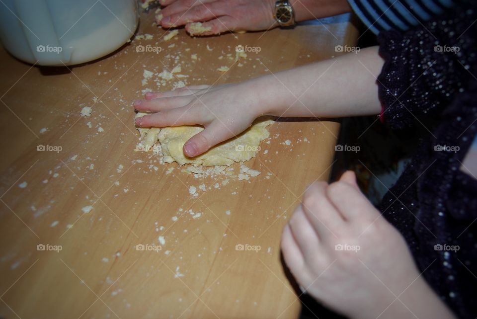 Helping hands in the kitchen