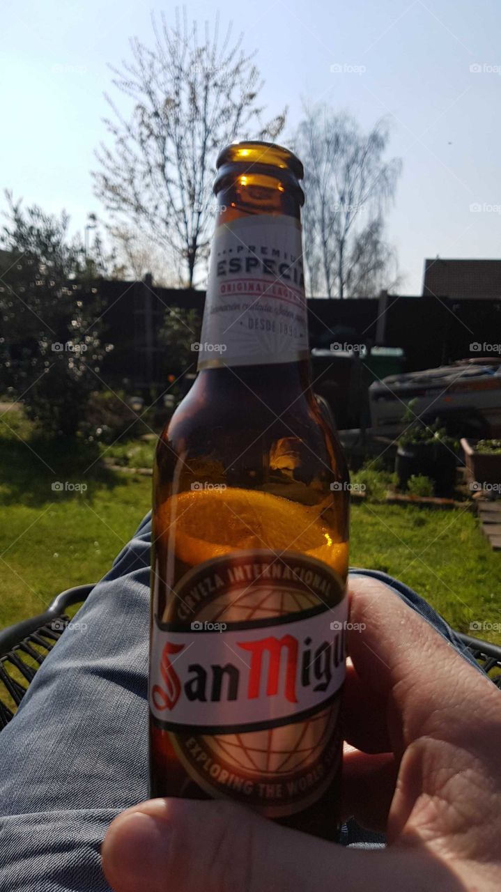 nice  cold beer on a sunday