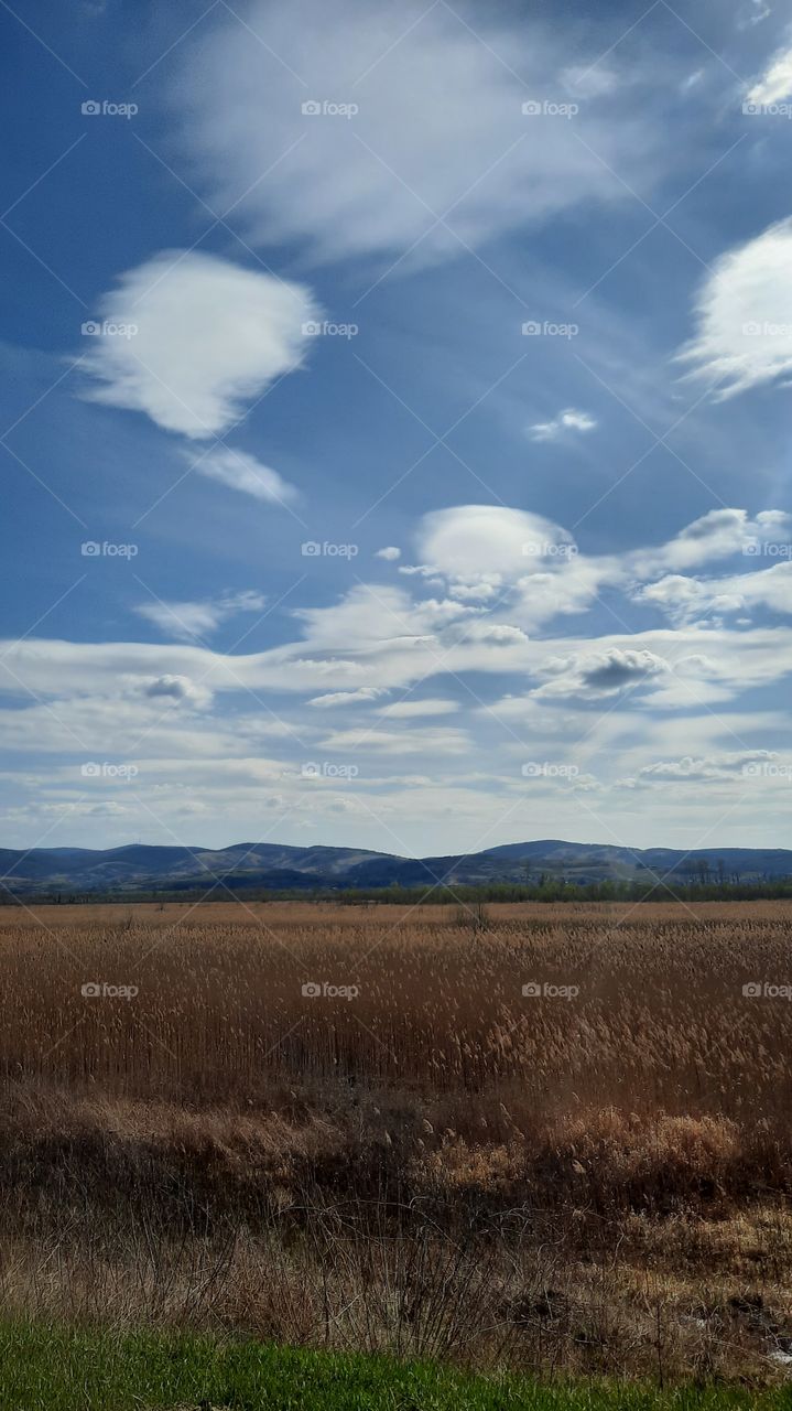clouds on spring day
