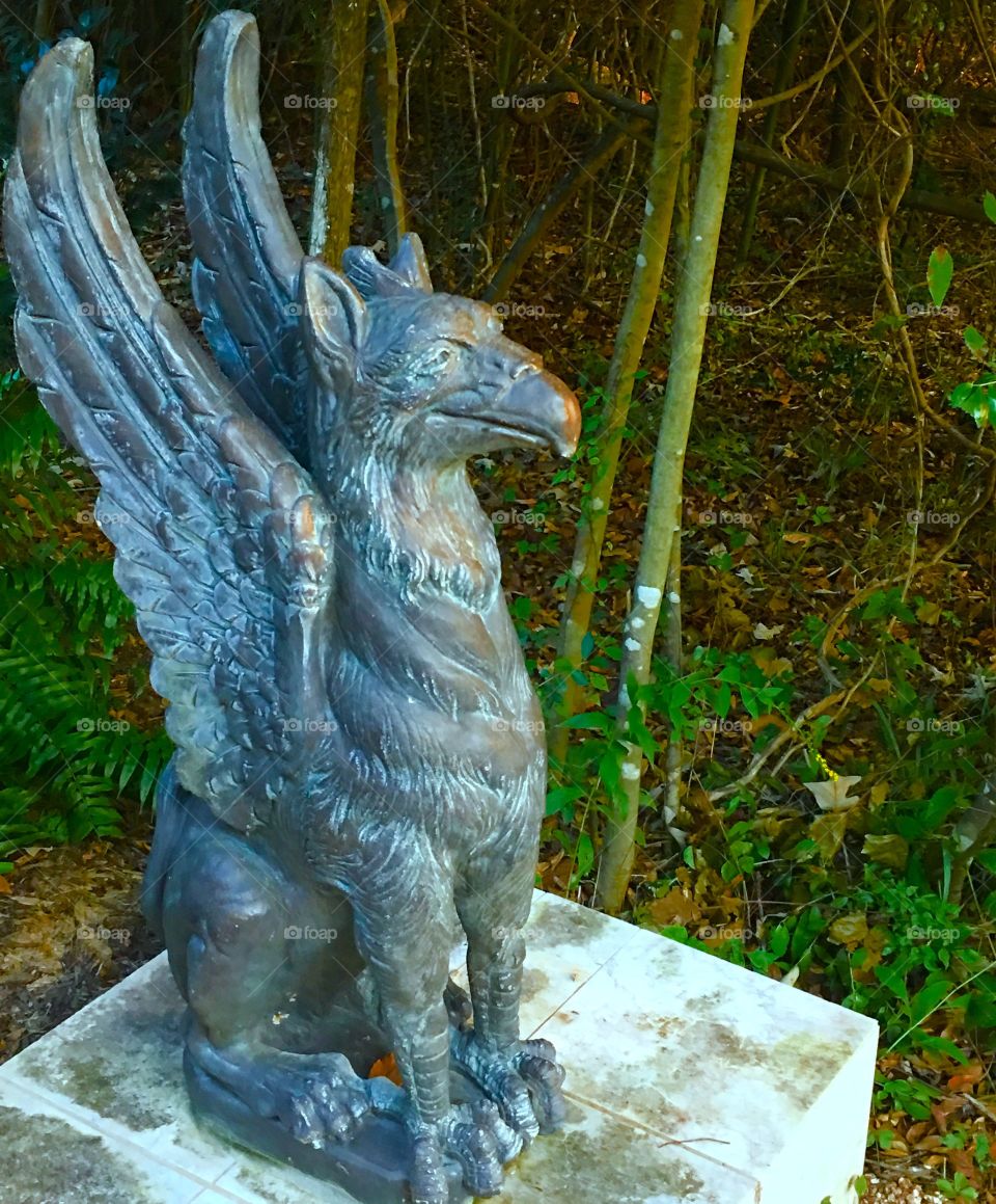 Griffin statue