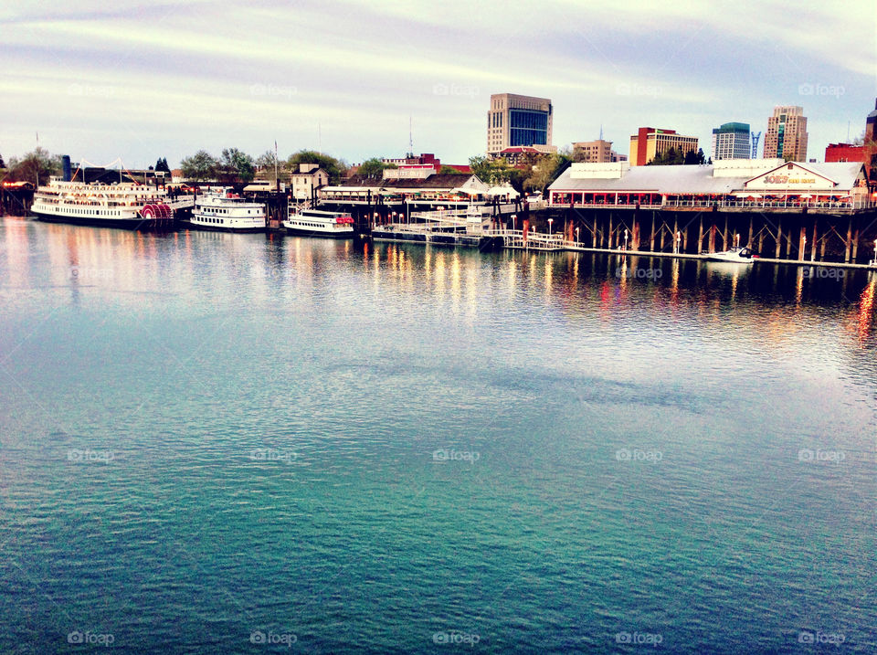 Old Sacramento across river