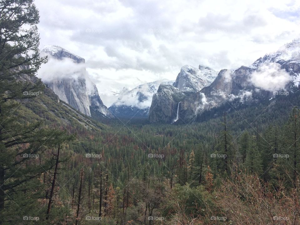 Yosemite view on winter