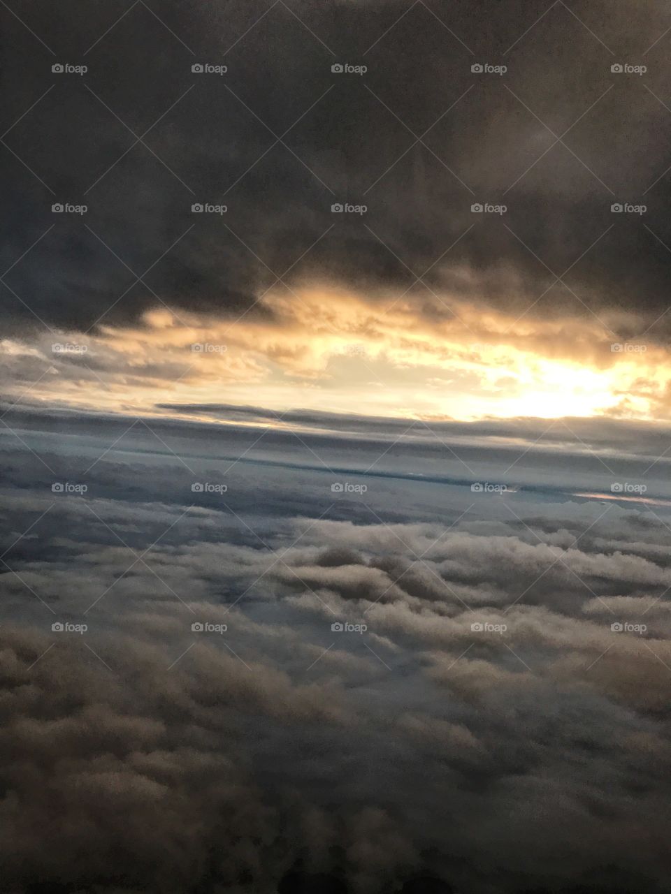 Sunset in the sky