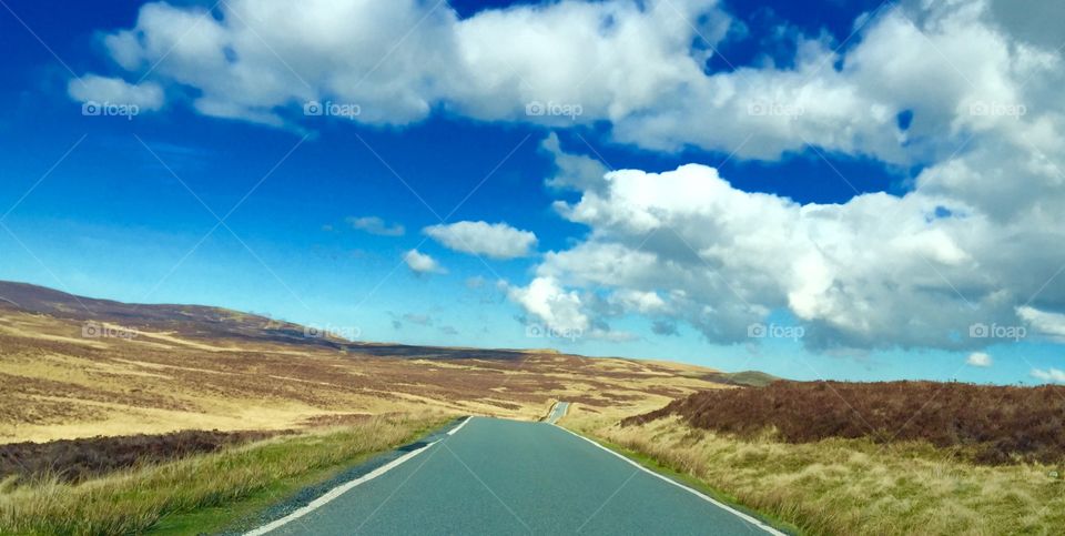 View of empty road