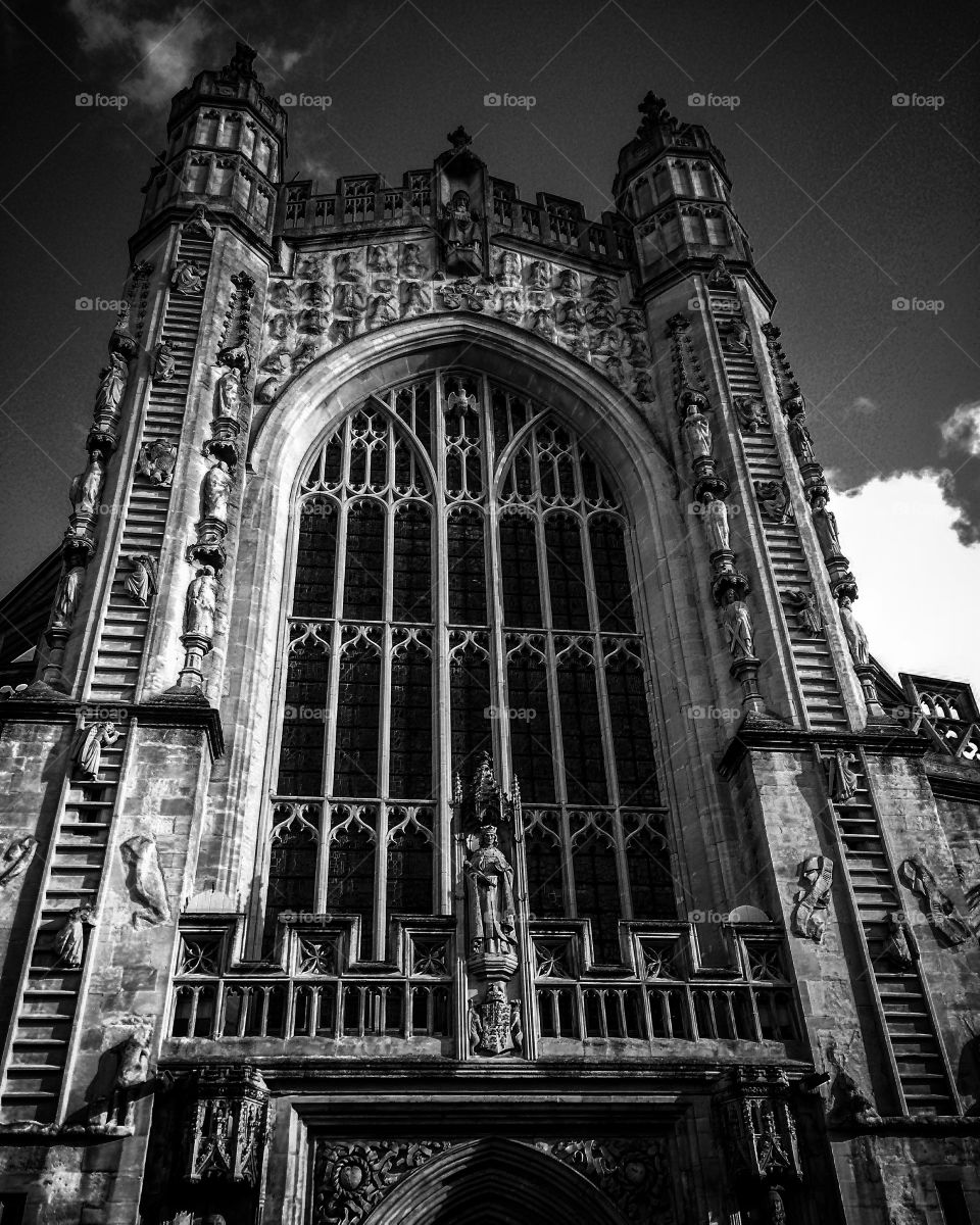 Entrance of old historical church