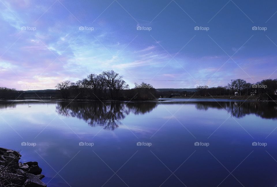 Reflection on the water