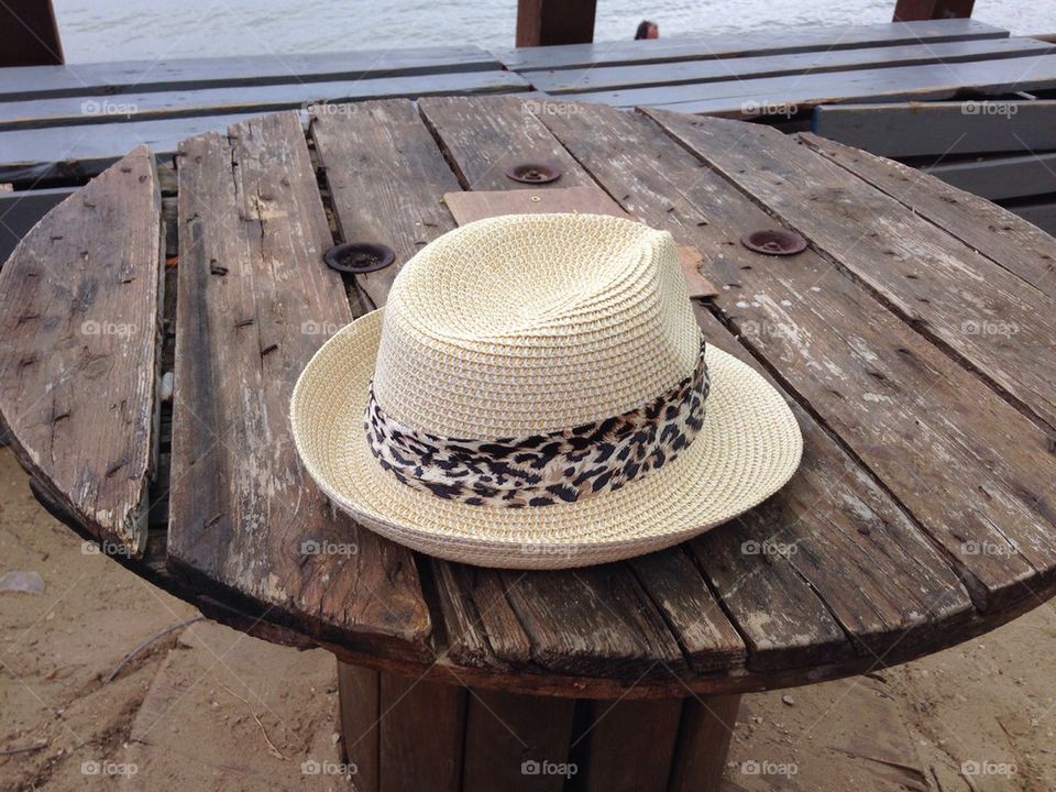 Hat on the beach