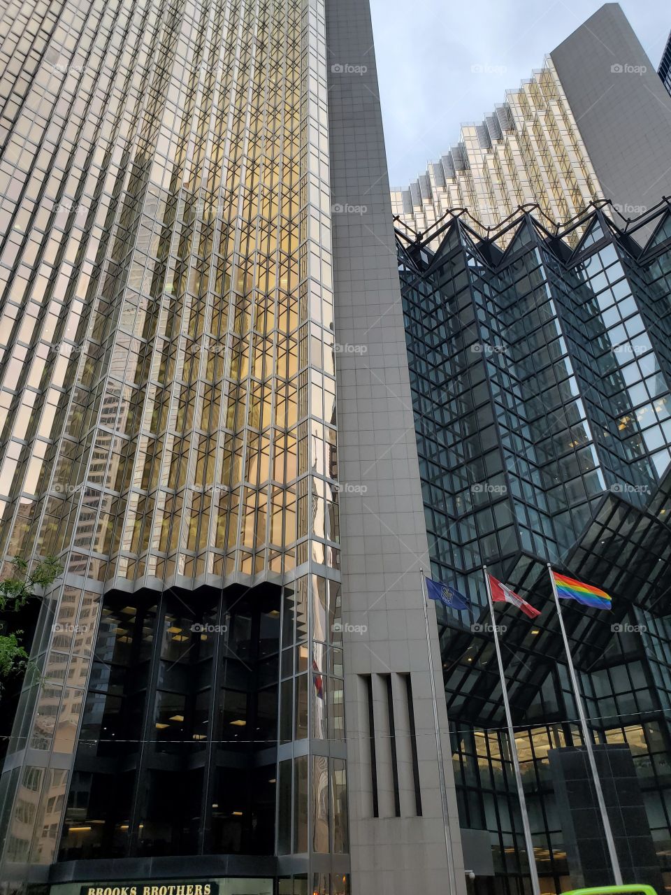 skylines with lgbt colors