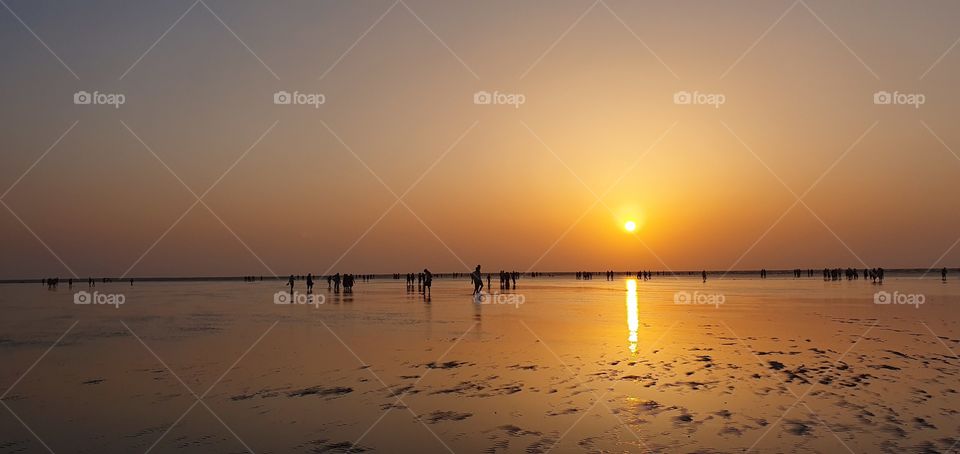 jampore beach, daman, gujarat, india