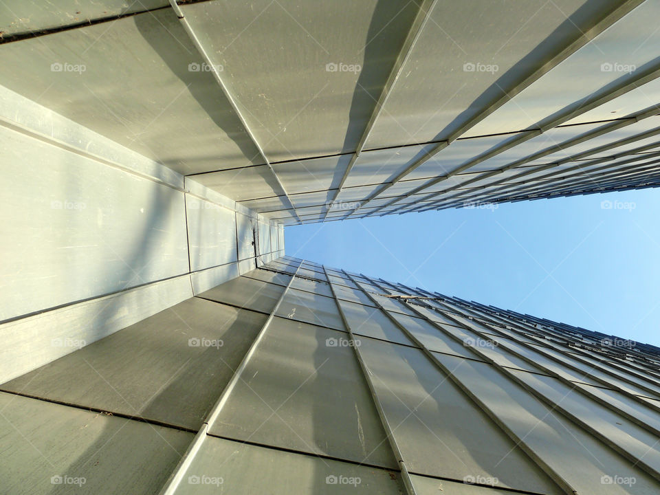 Low angle view of built structure against sky in Berlin, Germany.