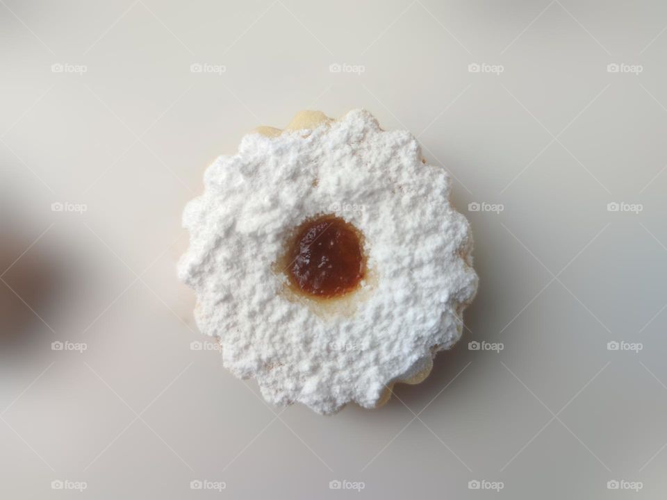 cookies on white background