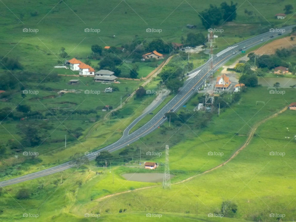 Campos do Jordão SP Brazil seen from above.