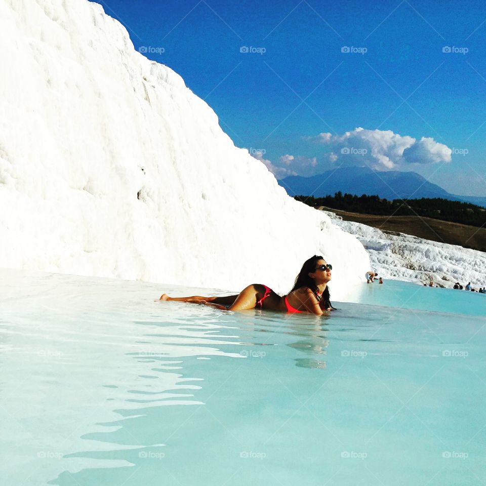 Pamukkale lying down