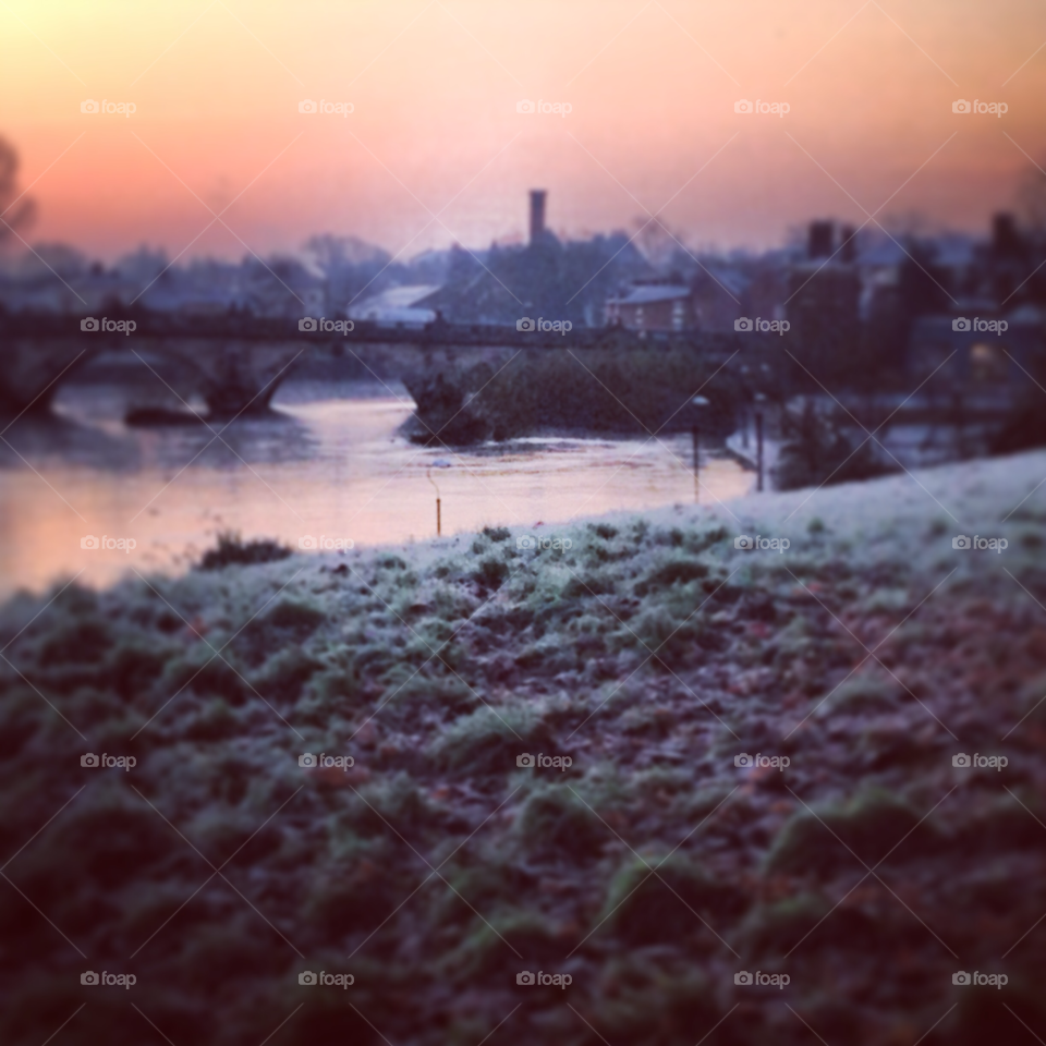 winter sunrise dawn shrewsbury by Amanda