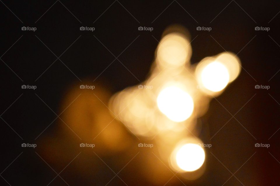 Blurred gold star 