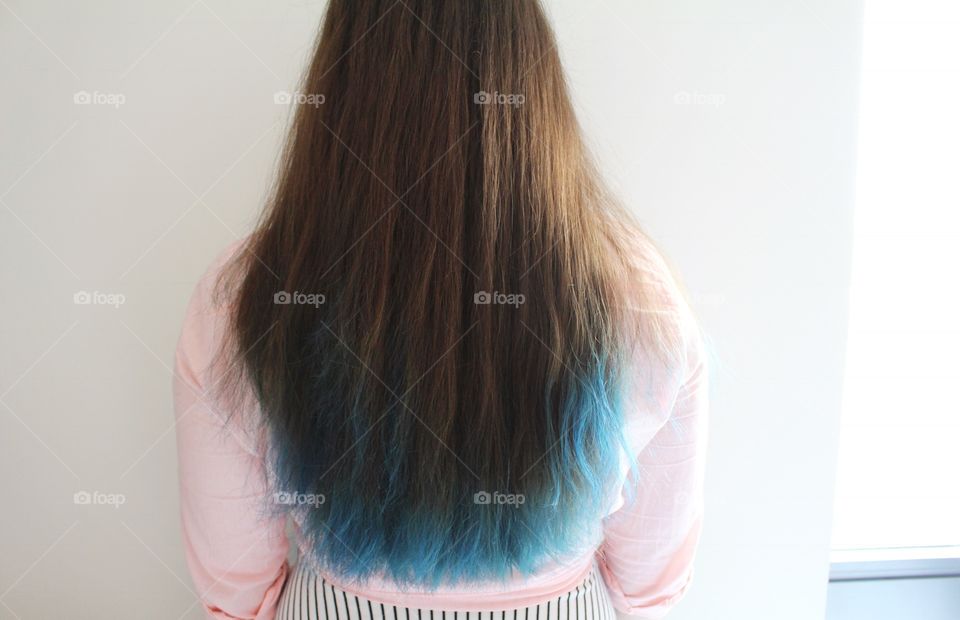 blue hair xo