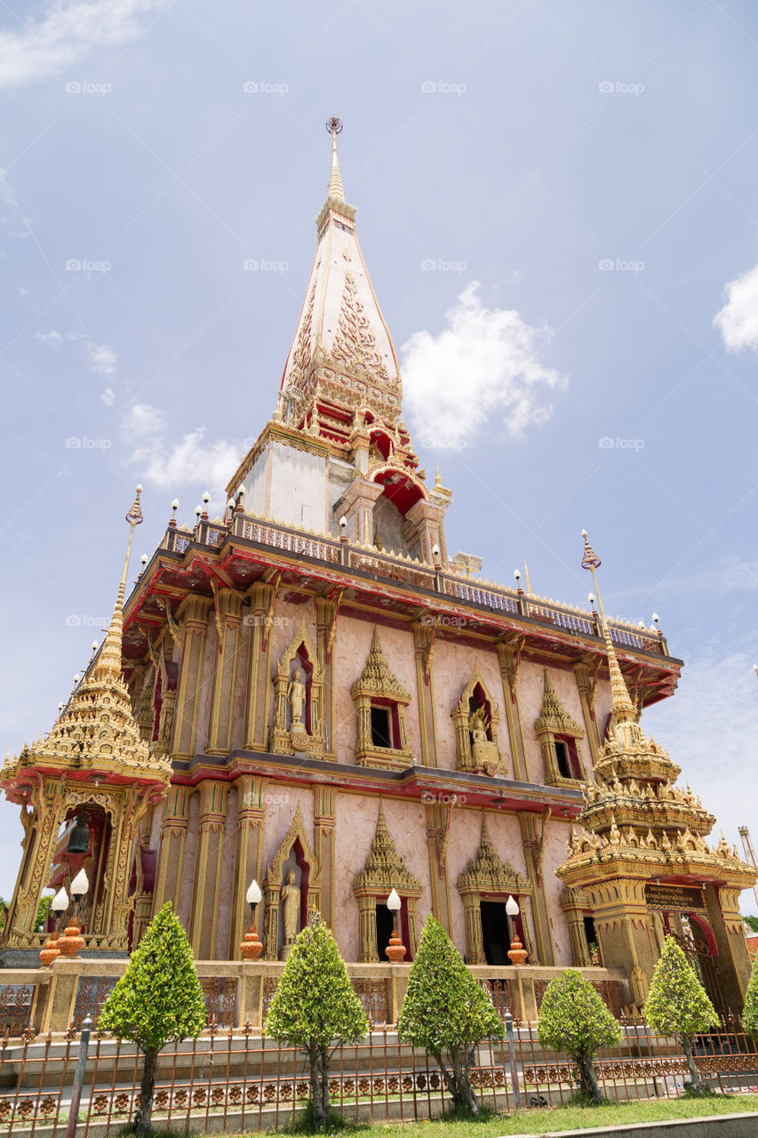 Chalong temple in Phuket, Thailand 