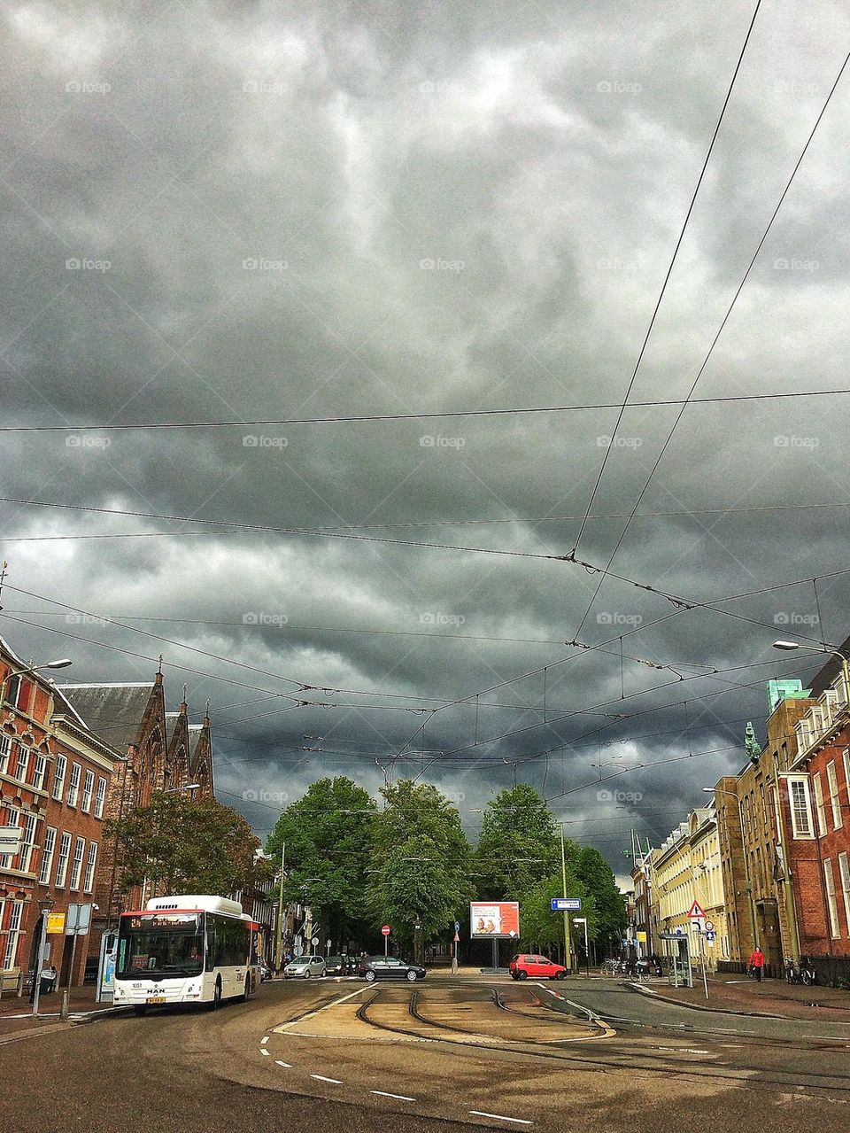 Stormy day in The Hague 
