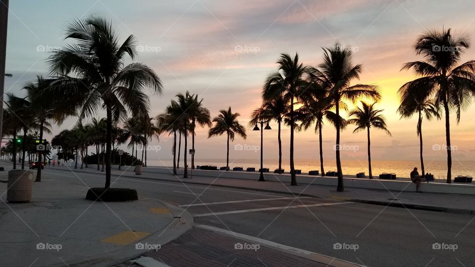 July 4, 2019. I am enjoying the views driving along Fort Lauderdale Beach Boulevard.