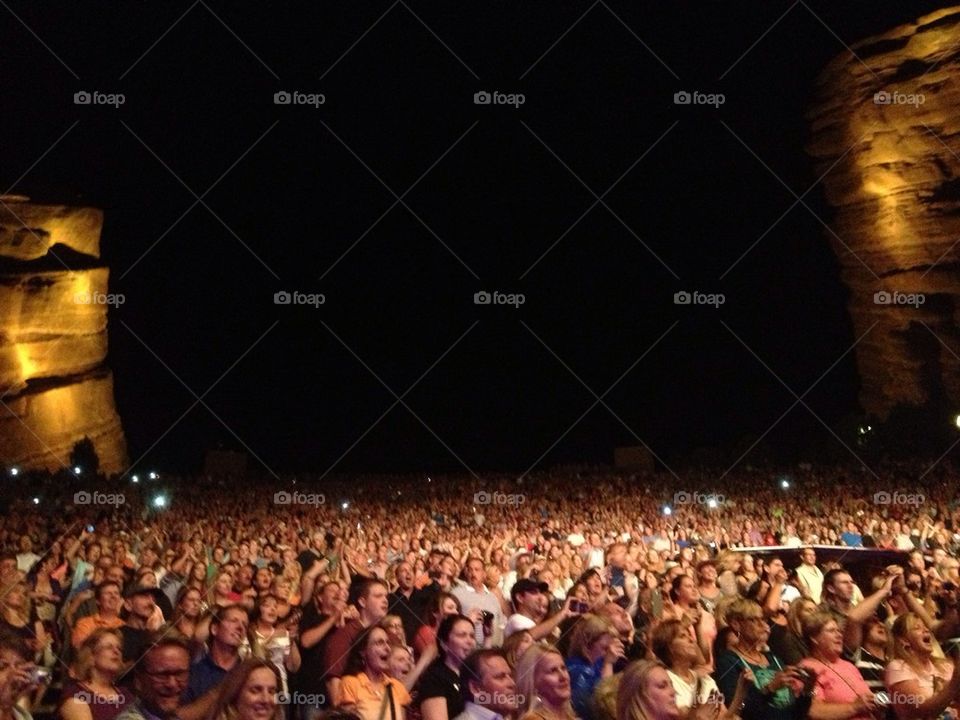 Looking into the crowd