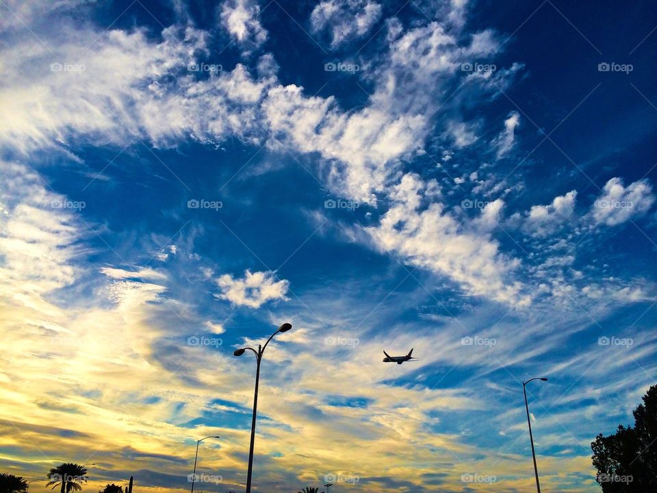 Sunset at Phoenix Sky Harbor Airport 