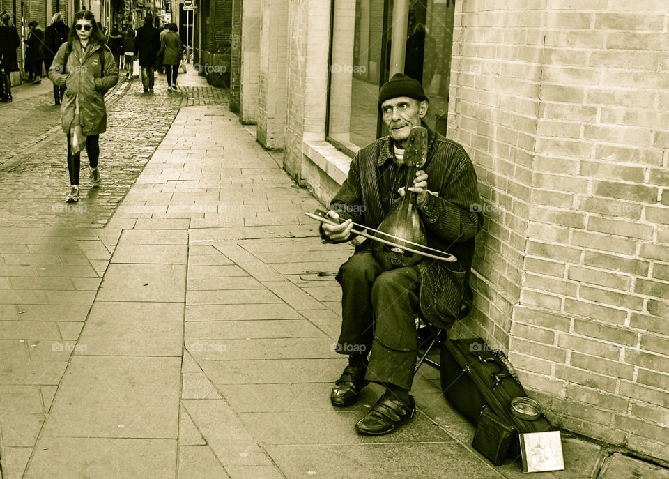 musician in the street